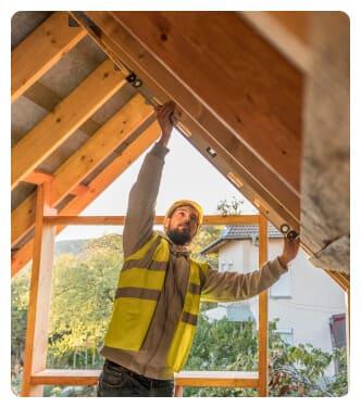 Roof framing work